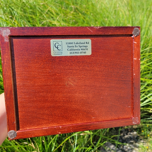 Wooden Box ~ Jewelry ~ Keepsake ~ Casa Colina Golf Course Motif ~ Memento Box - Picture 4 of 16